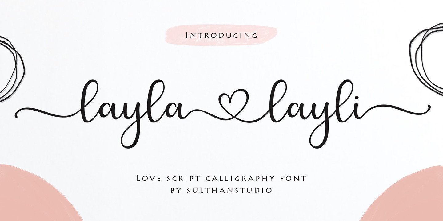 Example font Layla Layli #1